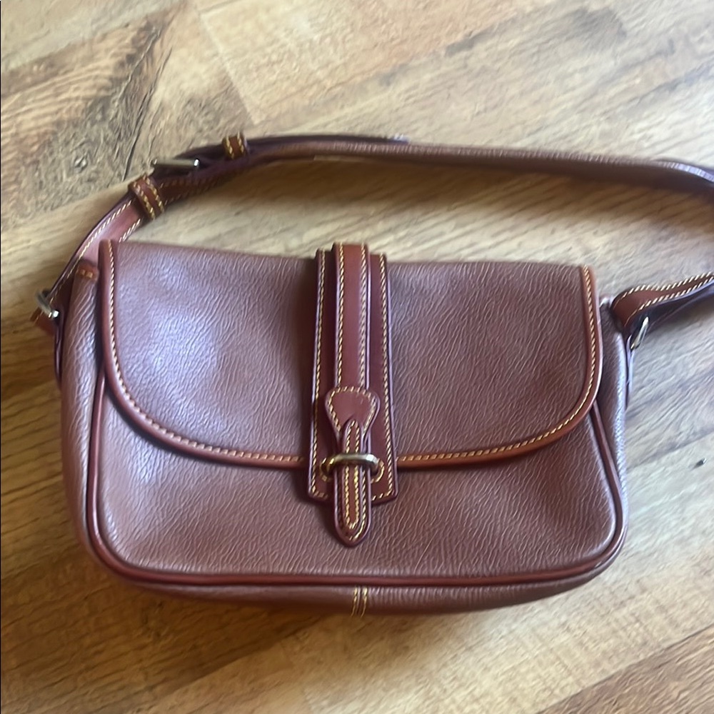 Dooney& Bourke Brown Leather Shoulder Bag